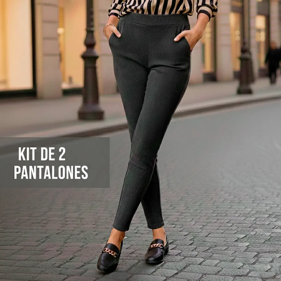 3308-2 KIT DE 2 PANTALONES 7667